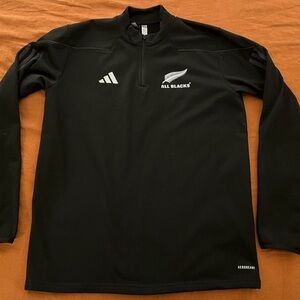 Adidas All Blacks New Zealand Rugby Thermal Pullover Sweatshirt. Mens Medium